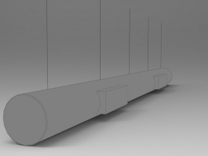 airduct hanging low poly - pbr 3D-Modell