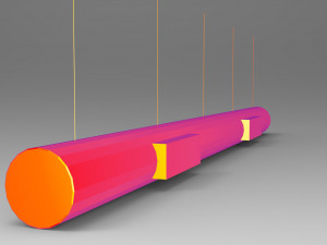 airduct hanging low poly - pbr 3D-Modell