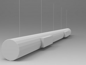 airduct hanging low poly - pbr 3D-Modell