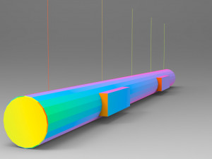 airduct hanging low poly - pbr 3D-Modell