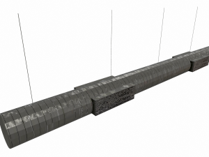 airduct hanging low poly - pbr 3D-Modell