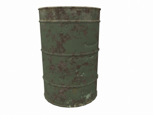 barrel fire low poly pbr 3D Model