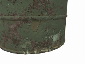 barrel fire low poly pbr 3D Model