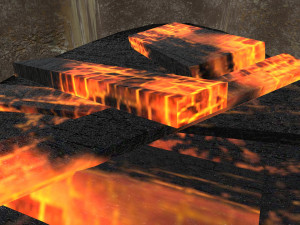 barrel fire low poly pbr 3D Model