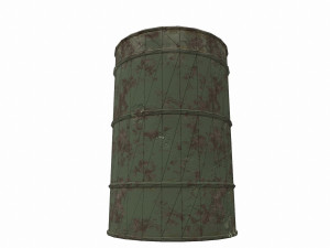barrel fire low poly pbr 3D Model