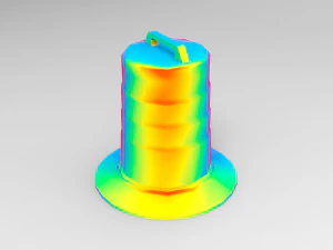 barrel road construction 3D Model