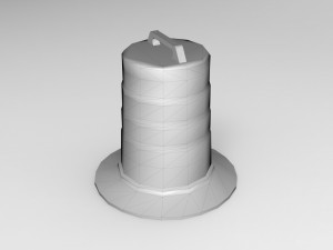 barrel road construction 3D Модель