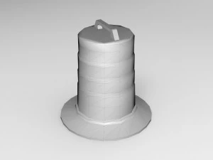 barrel road construction 3D Model