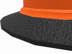 barrel road construction 3D Model