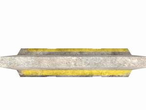 barricade concrete low poly pbr 3D Модель
