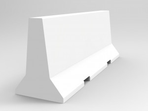 barricade concrete low poly pbr 3D Модель