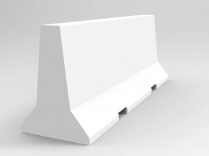 barricade concrete low poly pbr 3D Model