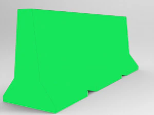 barricade concrete low poly pbr 3D Model