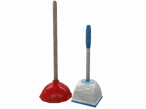 bathroom plunger low poly - pbr 3D Model