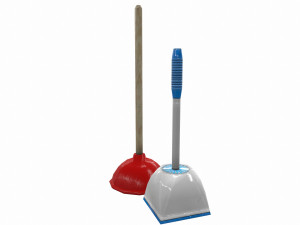 bathroom plunger low poly - pbr 3D Model