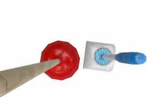 bathroom plunger low poly - pbr 3D Model