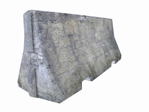 concrete barrier -low poly - pbr 3D-Modell