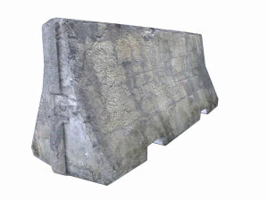 concrete barrier -low poly - pbr 3D Model