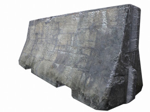 concrete barrier -low poly - pbr 3D-Modell