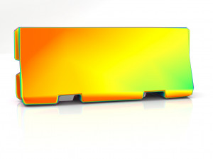concrete barrier -low poly - pbr 3D-Modell