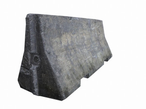 concrete barrier -low poly - pbr 3D-Modell