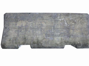 concrete barrier -low poly - pbr 3D Model
