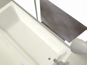 shower tub low poly - pbr - game ready 3D Model