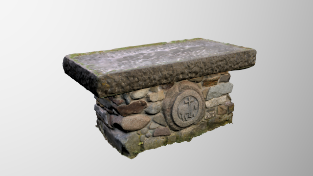 3d church altar scan from a real object 3D Model .c4d .max .obj .3ds .fbx .stl .blend 