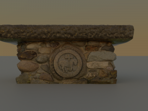 3d church altar scan from a real object 3D Model