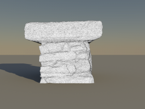 3d church altar scan from a real object 3D Model