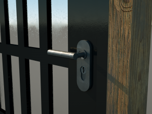 3d door - main entrance 3D Model