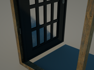 3d door - main entrance 3D Model