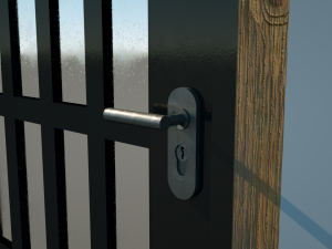 3d door - main entrance 3D Model