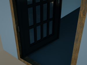 3d door - main entrance 3D Model