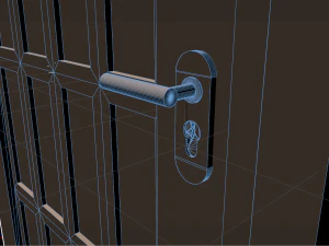 3d door - main entrance 3D Model