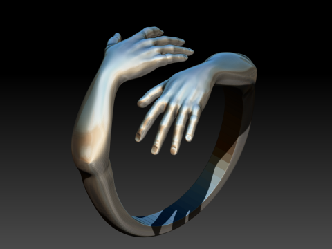 Hug ring 3D 打印模型