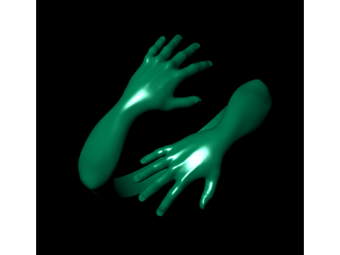 Hug ring 3D 프린트 모델