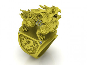 ring pixiu 3D 打印模型
