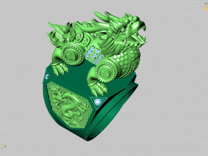 ring pixiu 3Dプリントモデル