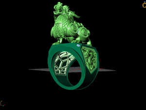 ring pixiu 3Dプリントモデル
