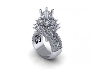diamond ring 3D 打印模型