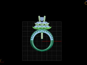 diamond ring 3D Print Model