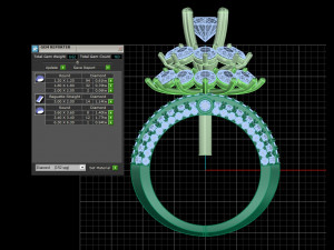 diamond ring 3D 打印模型