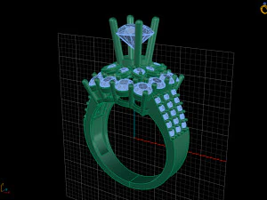 diamond ring 3D Print Model