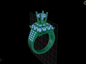 diamond ring 3D-Druckmodell