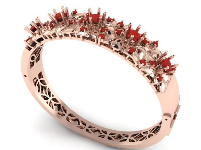 bracelet diamond 3Dプリントモデル .c4d .max .obj .3ds .fbx .stl .blend 