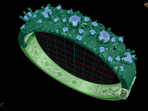 bracelet diamond 3Dプリントモデル
