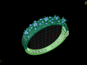 bracelet diamond 3Dプリントモデル