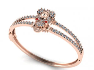 ヒキガエルのブレスレット 3Dプリントモデル