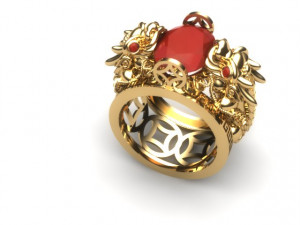 Pixiu ring 3D 打印模型